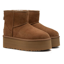 UGG MINI PLATFORM CHESTNUT
