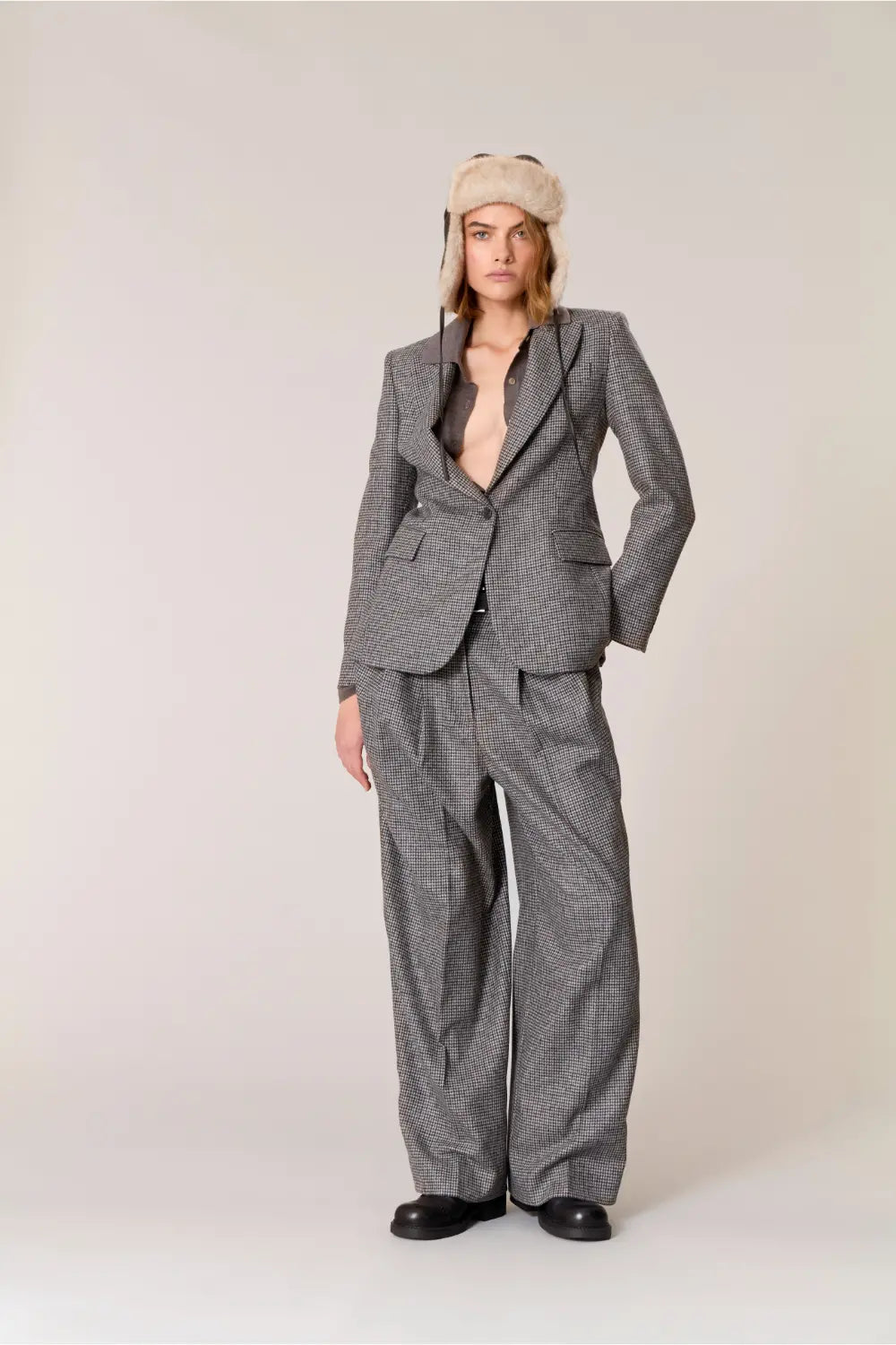 P.A.R.O.S.H. BLAZER PIED DE POULE