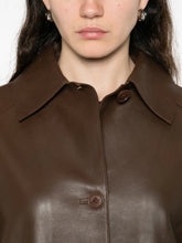 GIACCA IN PELLE CON BOTTONI