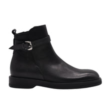 Stivaletto nero con fibbia