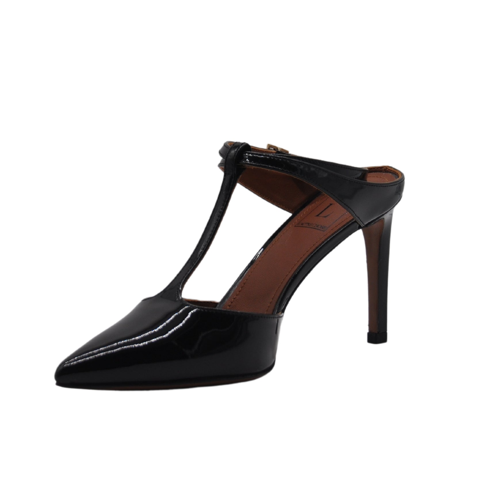 Slingback in vernice