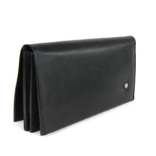 portafoglio in vera pelle nero