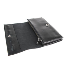 portafoglio in vera pelle nero