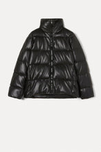 Piumino similpelle nero OOF WEAR