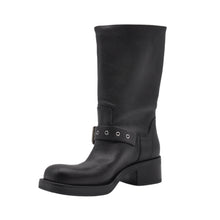 BIKER con fibbie donna