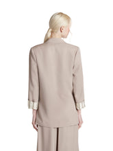 GIACCA DRITTA IN TWILL DI VISCOSA