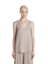 TANK TOP BASIC CON SCOLLO TONDO