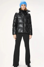 Piumino similpelle nero OOF WEAR