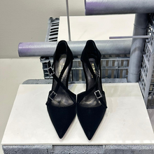 M-Sasaki decollette velluto nero