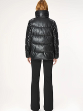 Piumino similpelle nero OOF WEAR