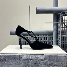 M-Sasaki decollette velluto nero