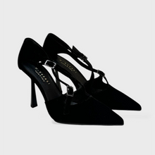 M-Sasaki decollette velluto nero