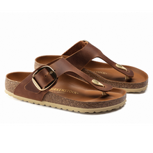 Birkenstock Sandalo Gizeh Big Buckle Pelle oliata