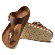 Birkenstock Sandalo Gizeh Big Buckle Pelle oliata
