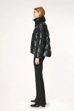 Piumino similpelle nero OOF WEAR